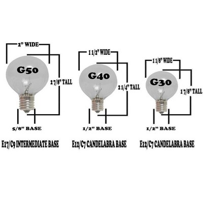 Frosted White G40 Globe Outdoor Patio String Lights, 100 Feet