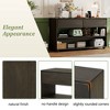 NicBex Rustic Wooden Console Table with Storage Drawers & Open Shelf,Elegant Sofa Table for Entryway,Hallway,Living Room - 3 of 4