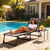 Outsunny Reclining Chaise Lounge Chair, Sun Lounger, Folding Camping Cot, Adjustable Backrest and Removable Pillow, for Patio, Garden - 2 of 4
