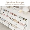 Heynemo Dresser for Bedroom, Modern 7 Drawer Dresser with Solid Wood Legs and Painted Finish, Ideal for Nursery, Living Room, Hallway - 3 of 4