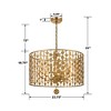 Crystorama Lighting Layla 6 - Light Chandelier in  Antique Gold - 2 of 4