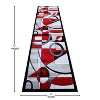 Masada Rugs Sophia Collection Area Rug with Hand Sculpted Abstract Geometric Pattern - 3 of 4