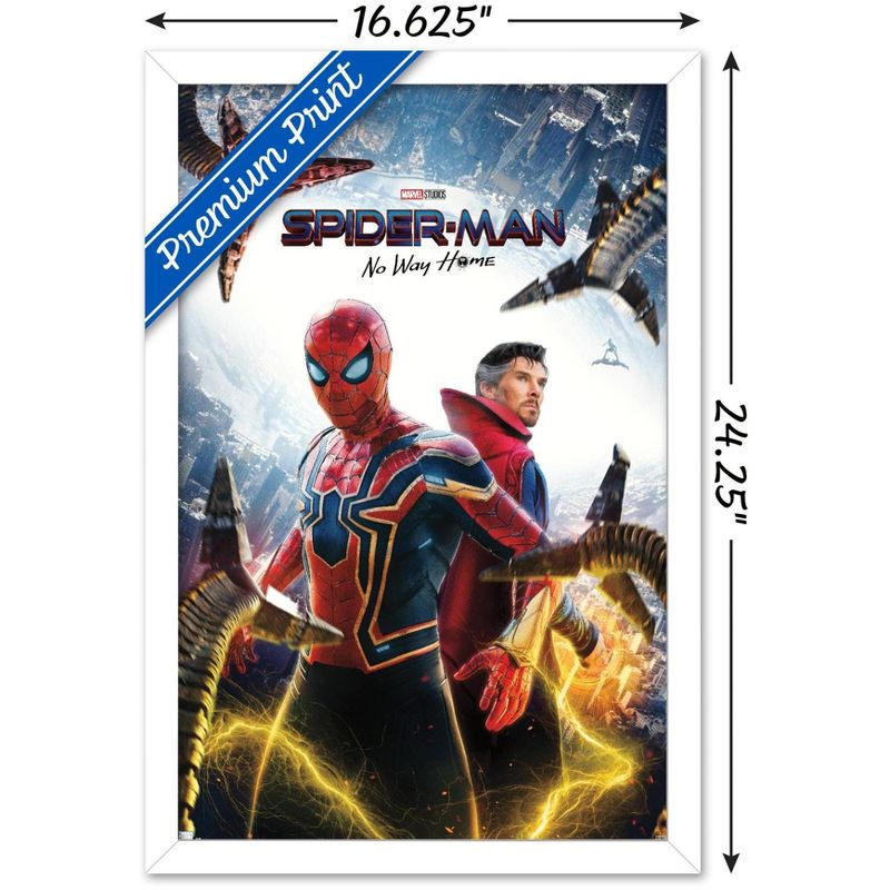 Trends International Marvel Spider-Man: No Way Home - Key Art Framed Wall Poster Prints, 3 of 7