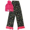 HalloweenCostumes.com One Size Women  Adult Luna Lovegood Winter Hat & Scarf Accessory Set, Black/Green/Pink - 3 of 4