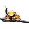 The Wine Savant Fighter Jet Globe Design Whiskey & Wine Decanter Set Includes Fighter Jet Whiskey Glasses, Beautiful Home Decor - 850 ml - 3 of 4