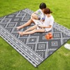 Reversible Plastic Straw Rug, Modern Large Area Mat for Patio, Outdoor, Camping, RV, Beach, Porch, Balcony, Backyard, Bohemia - 3 of 4