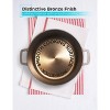 BLACK+DECKER 5-Quart Cast Iron Dutch Oven with 10.25-Inch Skillet Lid, Pre-Seasoned, with Bronze Finish & Polished Interior, Oven & Grill Safe, Bronze - 3 of 4