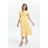 Maternity Dress  Casual Ruffle Hem Mini Dress Flowy Boho Long Dresses - 4 of 4