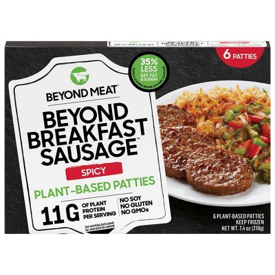 Beyond Meat Beyond Breakfast Sausage Spicy Plant-Based Breakfast Patties - Frozen - 7.4oz