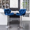 NicBex Dining Chairs Set of 2 Stool Upholstered Chair Airlift Adjustable Swivel Barstool with low-back style for Kitchen, Home Bar - 3 of 4