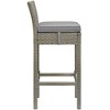 Modway Conduit Outdoor Patio Wicker Rattan Bar Stool - 2 of 4