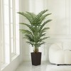 DR.Planzen 72" Artificial Palm Tree - 6FT UV Resistant Fake Plant with14 Silk Leaves & 15.7" Planter for Indoor House Plants, Tall Faux Trees 1 Pack - 3 of 4