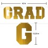 Beistle Gold Foil Grad Streamer, 12¼" x 3' 6" Gold - 2 of 4