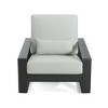 Modern Aluminum Outdoor Patio Lounge Chair,Indoor Chaise Lounge with Cushion for Living Room,Garden Loungers for Backyard-Coolbibila - 2 of 4
