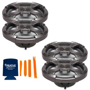 PowerBass Two Pairs of XL-62SST 6.5" Shallow Mount with RGB LED Coaxial Speakers - 1 of 3