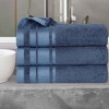 Cotton Medium Weight Bath Towel Set of 3 by Blue Nile Mills - 2 of 4