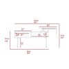 Vynxaria Lift Top Coffee Table with Hidden Storage - Carbon Espresso/Onyx Finish - 4 of 4