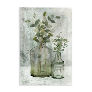 Stupell Industries Plant Botanical Bunches Country Vase Potted Plant Painting, 13" x 19" - 1 of 4