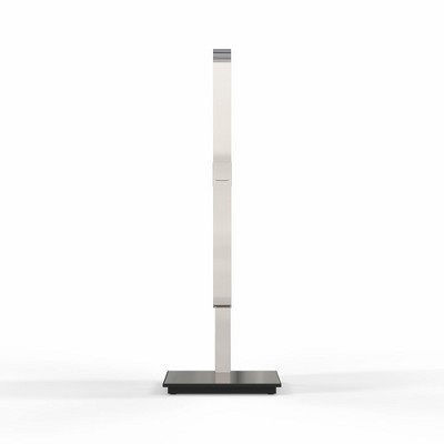 Polished Nickel Rectangular Freestanding Makeup Mirror with Magnification