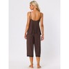 cheibear Womens Sleepwear Modal V-Neck Camisole with Capri Pants Pajama Set - 3 of 4
