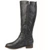 Journee Collection Womens Ivie Stacked Heel Riding Boots - 2 of 4