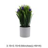 Unique Bargains Artificial Plants Tulip Decorative Pot Plastic 3.15"x3.15"x9.84" 1 Pc - 3 of 4