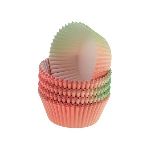 Unique Bargains Disposable Baking Cups Greaseproof Paper 1.97"x1.18" 100 Pcs - 1 of 4