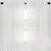 Chanasya 2pk Faux Belgian Flax Semi Sheer Window Curtain Panels - Set of 2 - 2 of 4