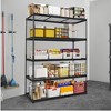 GustoWave 72" H Heavy Duty Garage Shelving, Adjustable 5-Tier Storage Shelves, Industrial Metal Shelving Units, Steel Organizer Wire Rack - 3 of 4