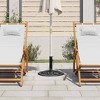 vidaXL Umbrella Base Patio Parasol Umbrella Stand Weighted Base Cast Iron - Black 18.9" x 18.9" x 13" - 3 of 4