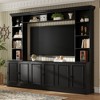 Whisen Ample Storage Space TV Stand with Adjustable Shelves, Wall Unit Set with Bridge for TVs Up to 75'' - 2 of 4