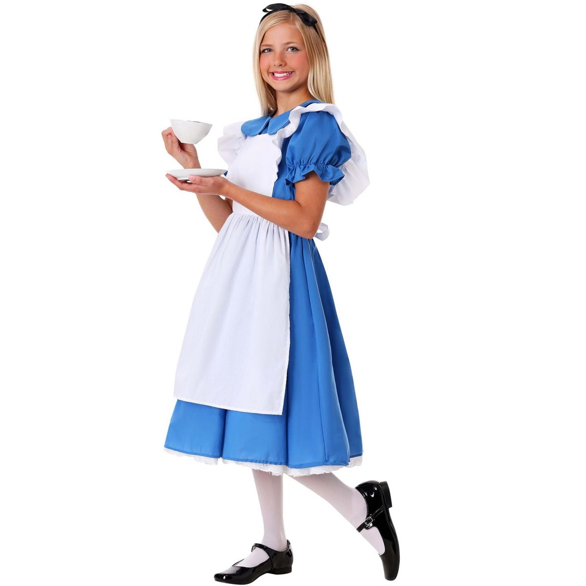 HalloweenCostumes.com Girls Alice in Wonderland Deluxe Costume Dress - thumbnail 5