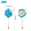 Unique Bargains Pocket Handmade Flower Lapel Pin Boutonnieres for Wedding party 24 Pcs - 2 of 4