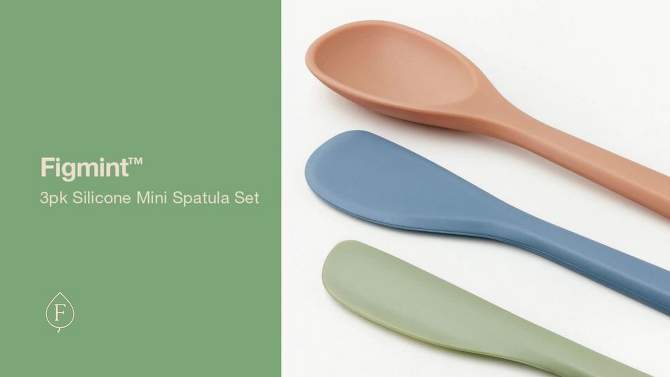 3pk Silicone Mini Spatula Set  - Figmint&#8482;, 2 of 6, play video