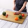 TackView Cutting Board, Bamboo Cutting Board with Juice Groove,  Knife Friendly Chopping Board,24*18*0.8in - 2 of 4