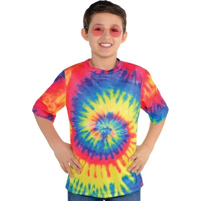 Adult 60S Tye Dye Child T-Shirt Halloween Costume One Size