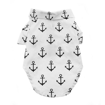 Doggie Design Hawaiian Camp Shirt - Anchors Aweigh