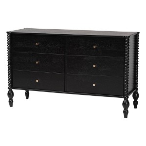 black horizontal dresser Traditional Wooden 6-Drawer - Hearth and Hand with Magnolia Horizontal Black Dresser | Multiple