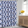 Shower Curtain 84 Inches Length Shower Curtain Moroccan Quatrefoil Modern Farmhouse Shower Curtain for Bathroom - 2 of 4