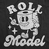 Mens Funny T Shirts Roll Model Sarcastic Toilet Paper Graphic Novelty Tee For Men - Crazy Dog Men's T Shirt - 2 of 4