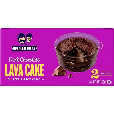 Belgian Boys Dark Chocolate Lava Cake - 6.35oz/2ct