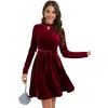 Clearlove Vintage Inspired Velvet Wrap Cocktail Dress Women’s Elegant Evening Gown for Holiday Parties - 3 of 4