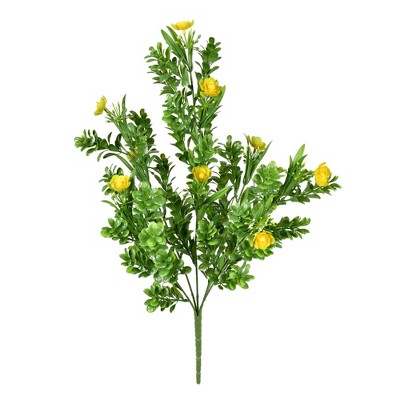 Vickerman 19.5" Artificial UV Coated Yellow Small Rambling Bush.