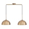 2-Light Percy Modern Island Pendant Ceiling Fixture Light Vintage Brass - Nathan James - 2 of 4