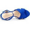 Allegra K Women's Buckle Closure Platform Chunky Heels Slingback Sandals - 4 of 4