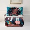 Acoinel 3 Pcs Black Mermaid Comforter Set with 2 Pillowcases - 3 of 4