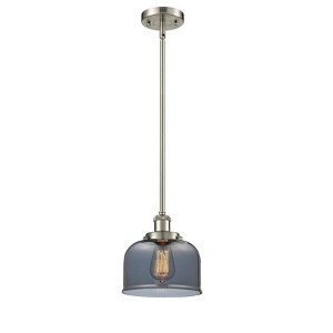 Bell - 1 Light Stem Hung Mini Pendant In Industrial Style-10 Inches Tall and 8 Inches Wide - 1 of 1
