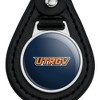 The University of Texas Rio Grande Valley Secondary Logo Black Leather Keychain - 3 of 4