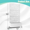 TOAOTBNBO Metal Raised Garden Bed with Leaf Pattern, Outdoor Planter Box with Wheels, Modern Privacy Screen for Garden and Patio - 3 of 4