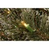 6' Glittery Bristle Pine Garland Battery Operated  White LED Lights - National Tree Company - 3 of 4